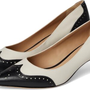 Women's  Leather Wingtip Pumps